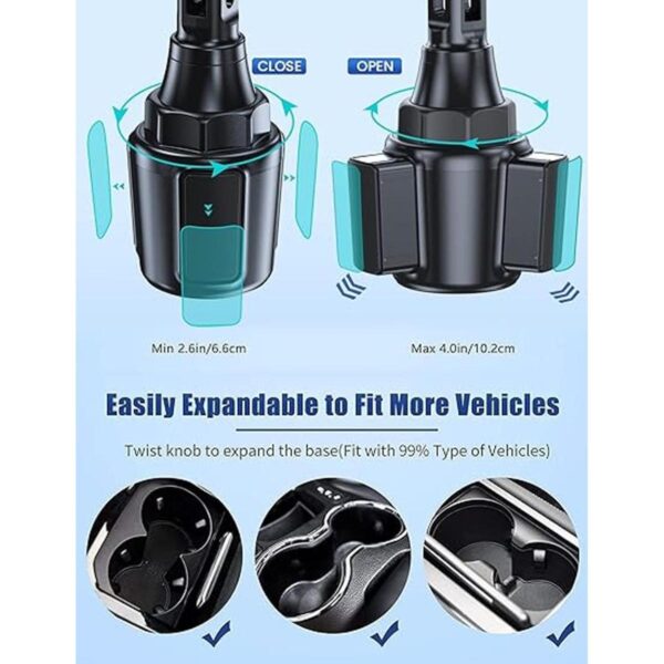 MOKPR Cargador inalámbrico para automóvil soporte para_5