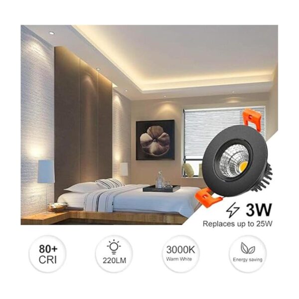 Downlight LED de 2 pulgadas COB de iluminación empotrada_2