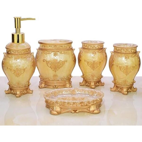LUANT Juego de 5 accesorios de baño dispensador de jabón_1