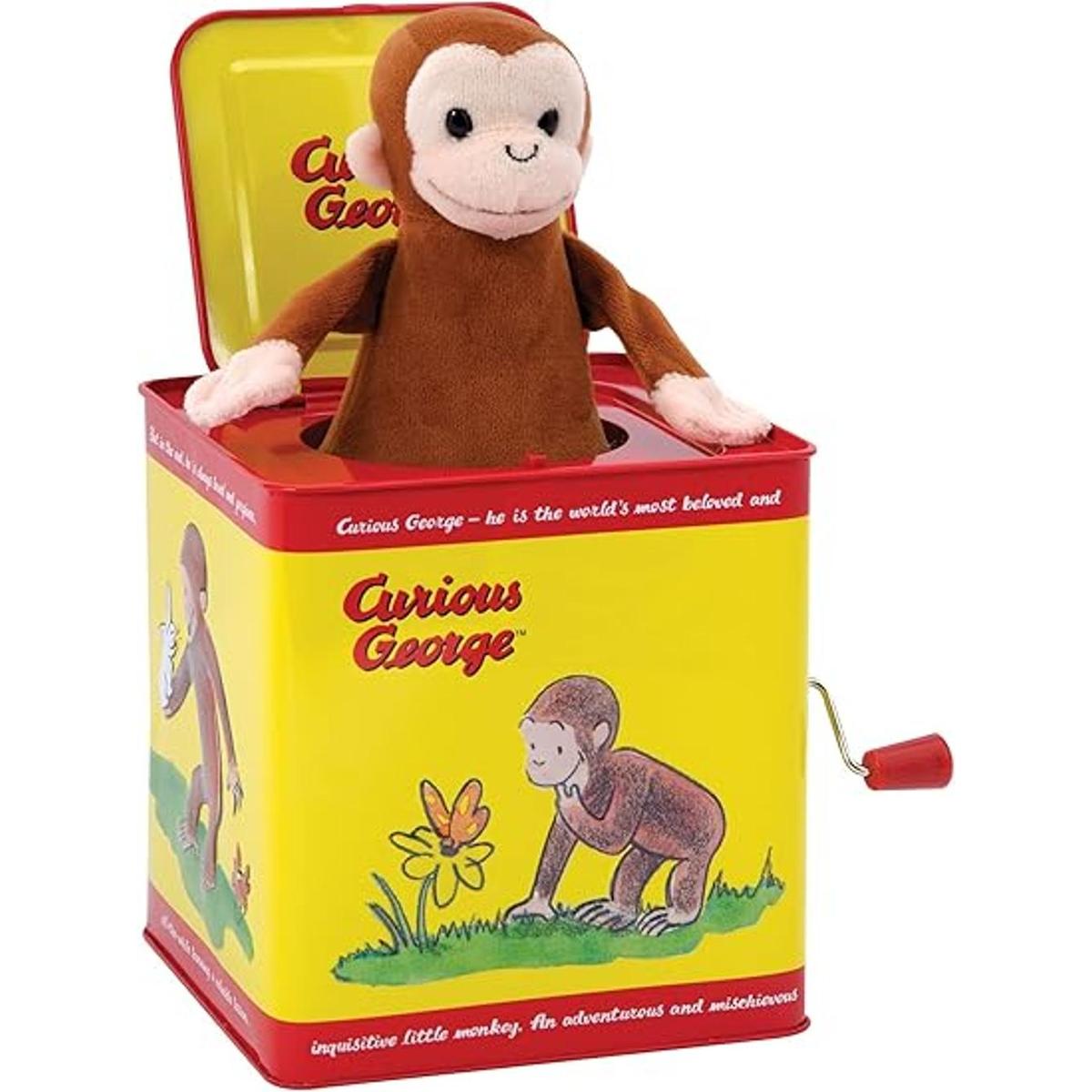 Muñeco en caja de sorpresas de Schylling Curious George