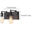 PUUPA 2 luces de tocador de baño moderno aplique de pared