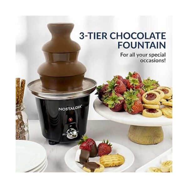 Nostalgia Fuente de fondue de chocolate de 24 onzas_2