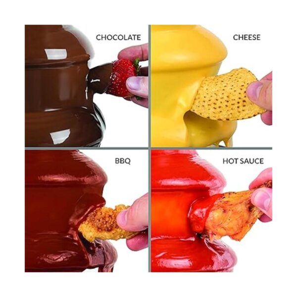 Nostalgia Fuente de fondue de chocolate de 24 onzas_5