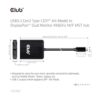 Club 3D Adaptador de monitor múltiple de 2 puertos USB_2