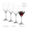 Juego de 4 copas de vino tinto Elegante juego de copas