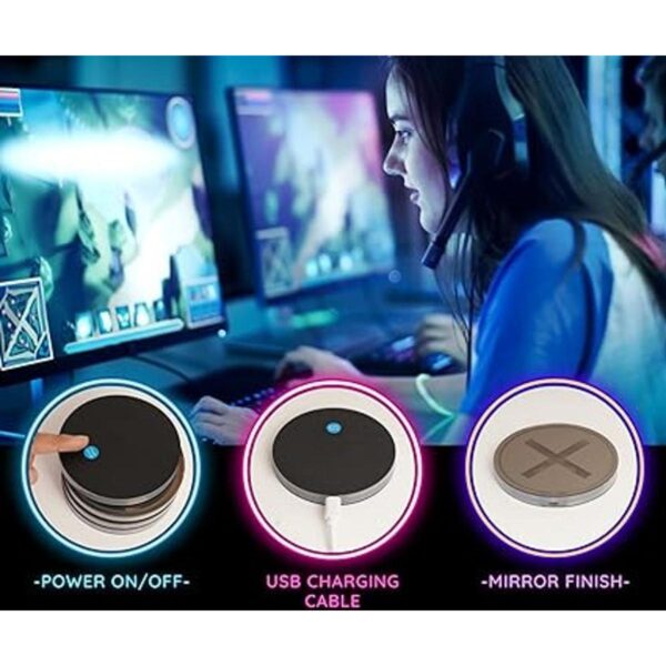 Dreamcontroller Posavasos LED recargables por USB para_4