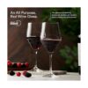 Juego de 4 copas de vino tinto Elegante juego de copas