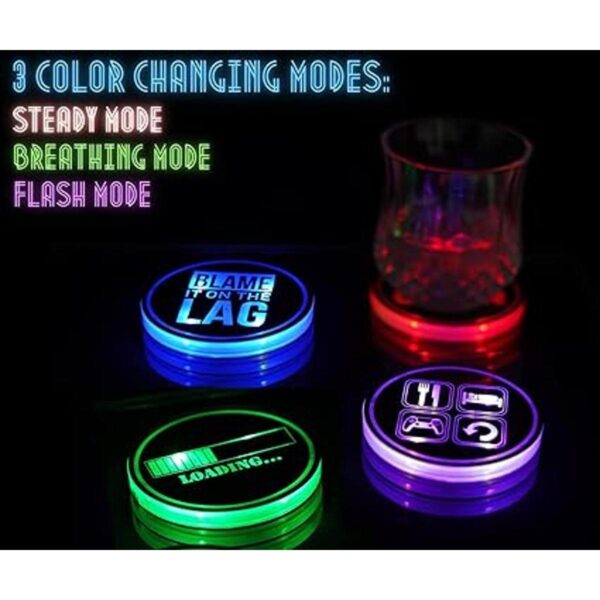 Dreamcontroller Posavasos LED recargables por USB para_2