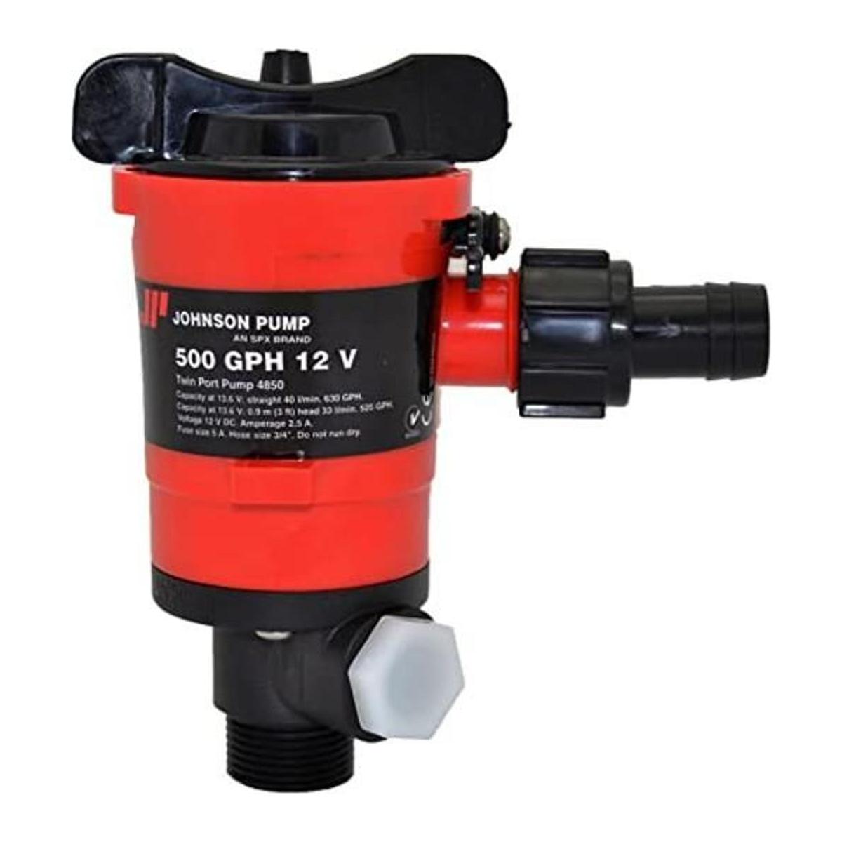 Johnson Pumps 48503 500 GPH aireadorbomba Livewell