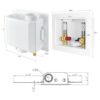 EFIELD Caja de salida para lavadora con drenaje central_4