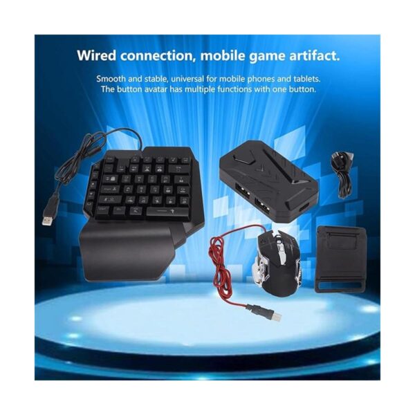 Combo de mouse y convertidor de teclado RGB para juegos