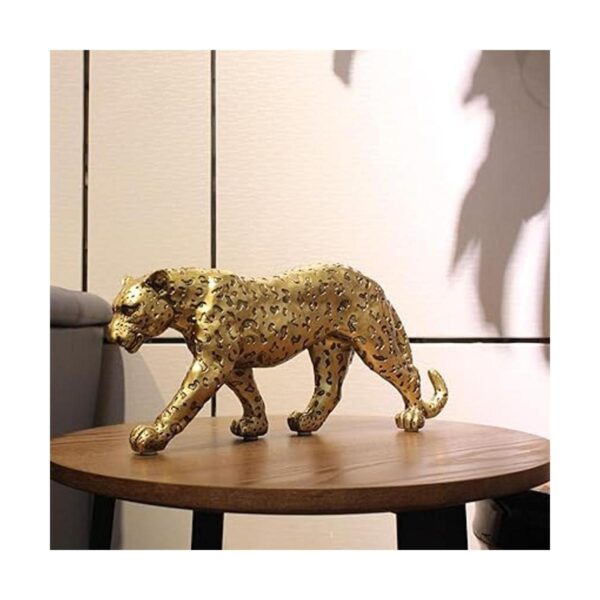 Figura moderna de guepardo de poliresina decoración del_4