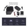 Combo de mouse y convertidor de teclado RGB para juegos