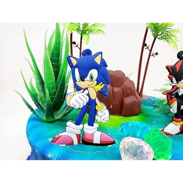 Juego de decoración de pastel Sonic and Shadow con_3