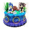 Juego de decoración de pastel Sonic and Shadow con_2