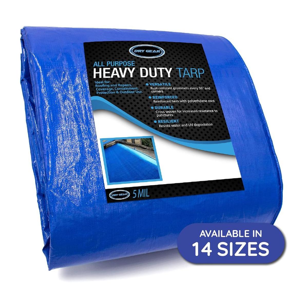 Dry Gear Lona duradera resistente e impermeable de 16 x
