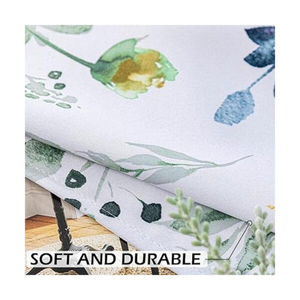 MYSKY HOME Cortinas florales de 84 pulgadas de largo con
