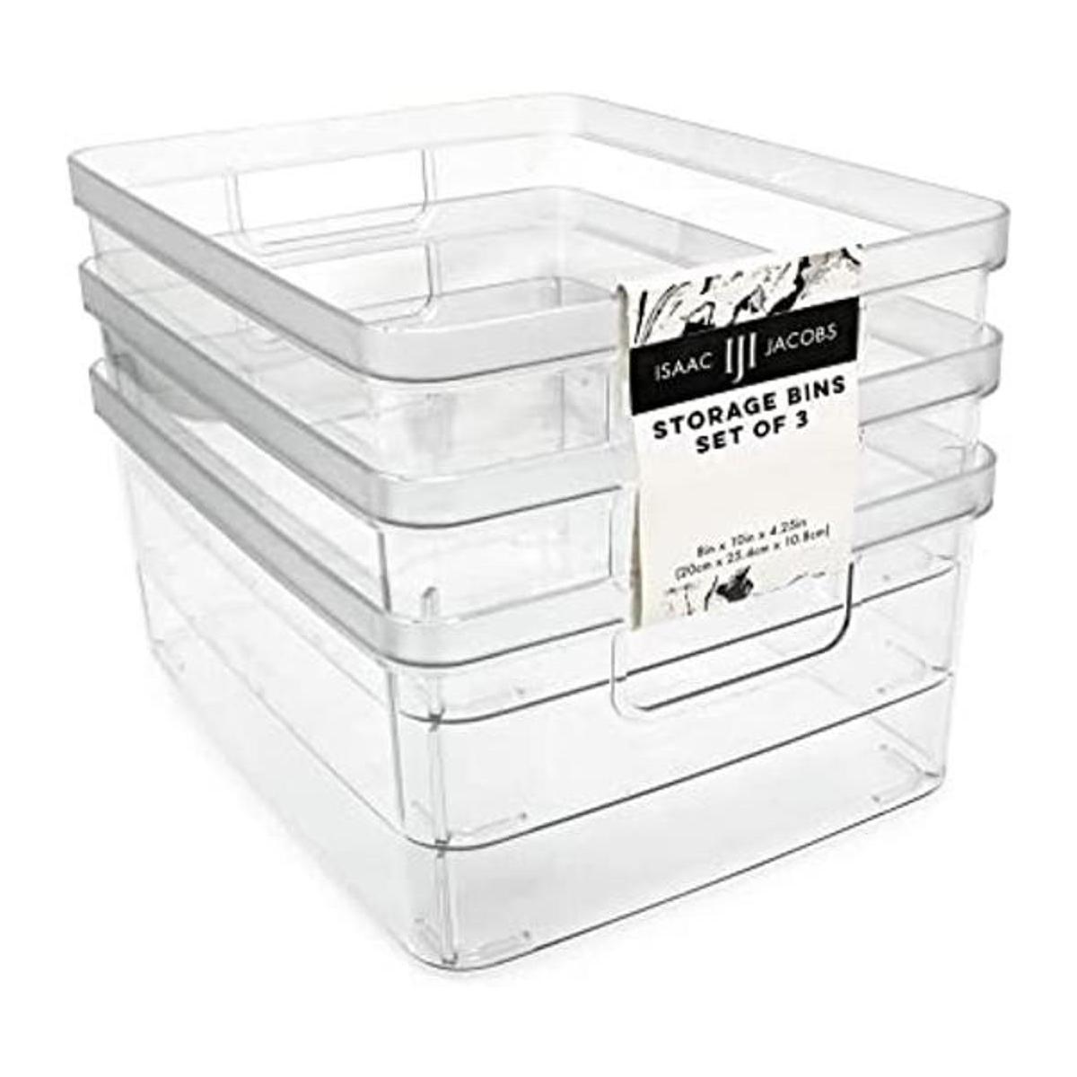Isaac Jacobs Paquete de 3 cubos de almacenamiento