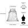 Cubiertas de luz para ventilador de techo pantalla de