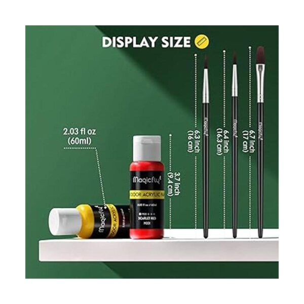 Magicfly Pintura acrílica para exteriores juego de 30_5