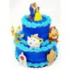 Decoración para pasteles de Bella y la Bestia con Belle