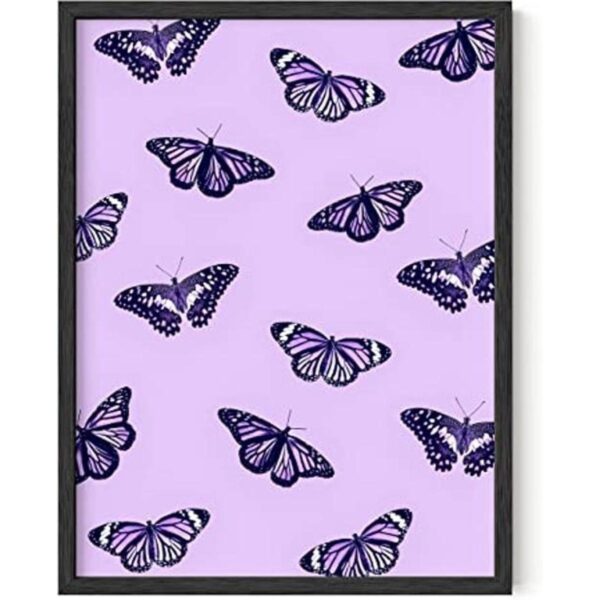 Haus and Hues Póster de mariposa vintage morado para_1