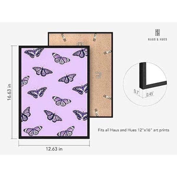 Haus and Hues Póster de mariposa vintage morado para_2