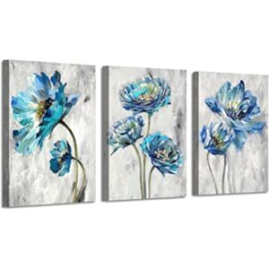 Imagen de flores abstractas de arte floral pintura verde