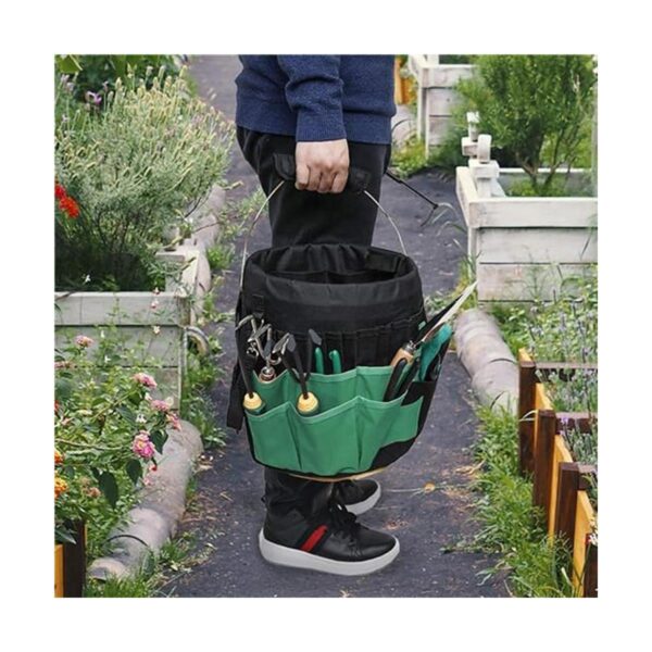Organizador de herramientas de jardinería verde kit de