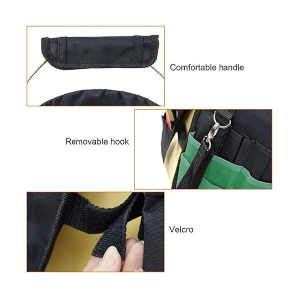 Organizador de herramientas de jardinería verde kit de