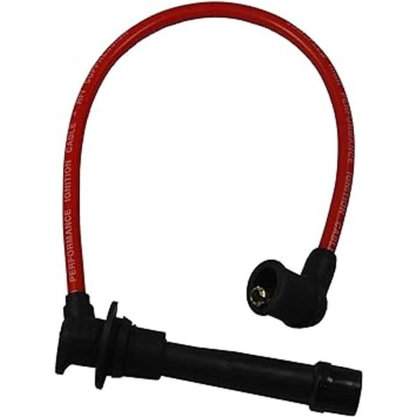 JDMSPEED Juego de cables de bujía de encendido rojo de_5