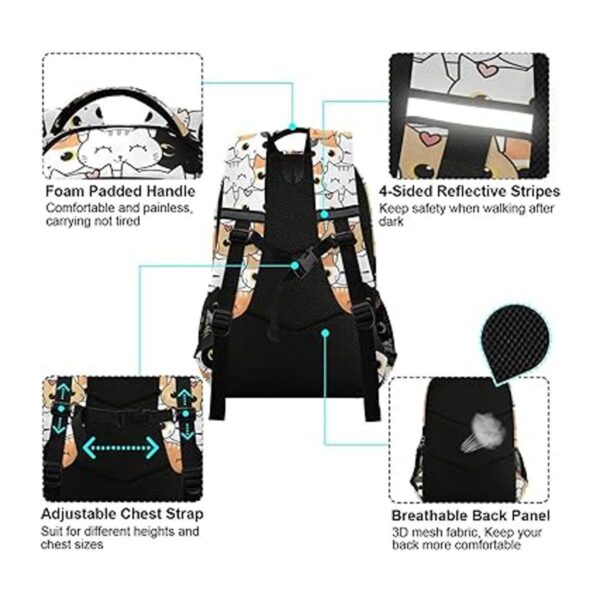 Linda mochila escolar para niños y niñas mochila portátil