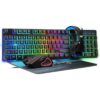 Teclado para juegos y auriculares con micrófono Combo USB