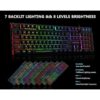 Teclado para juegos y auriculares con micrófono Combo USB