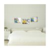 Kalormore 3 piezas negro blanco amarillo flores lienzo_4
