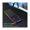 E T Teclado mecánico para juegos con teclas