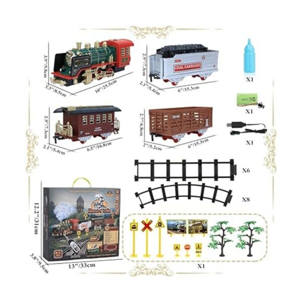 Juego de tren de control remoto juguete eléctrico de tren_4