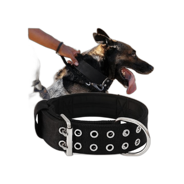 Collar de perro para perros grandes collar negro de 2_1