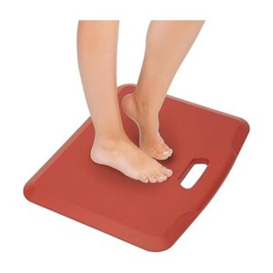 MountIt Alfombrilla de pie para escritorio color rojo