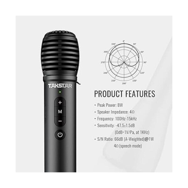 Micrófono inalámbrico Bluetooth 2 en 1 y amplificador de_2