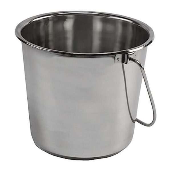 Cubo de acero inoxidable con agarre 4.5 galones ideal_1