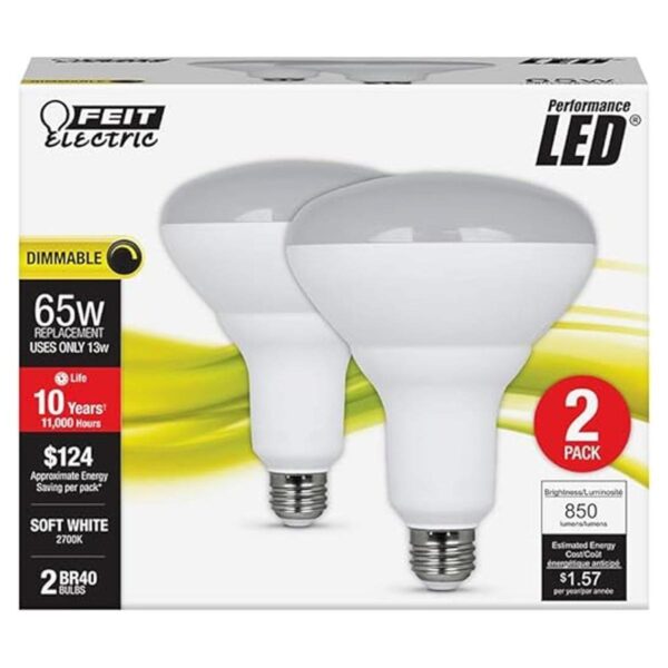 Feit Electric LED BR40 con una bombilla de base mediana_2