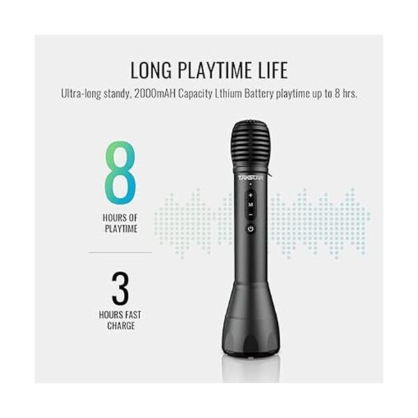 Micrófono inalámbrico Bluetooth 2 en 1 y amplificador de_4