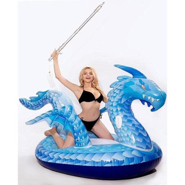 Flotador inflable gigante de piscina de dragón balsa de_2