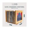 HomeBuddy Almacenamiento de discos de vinilo 1 soporte de_2