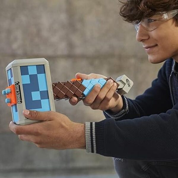 NERF Minecraft Stormlander Martillo de dardos para_5