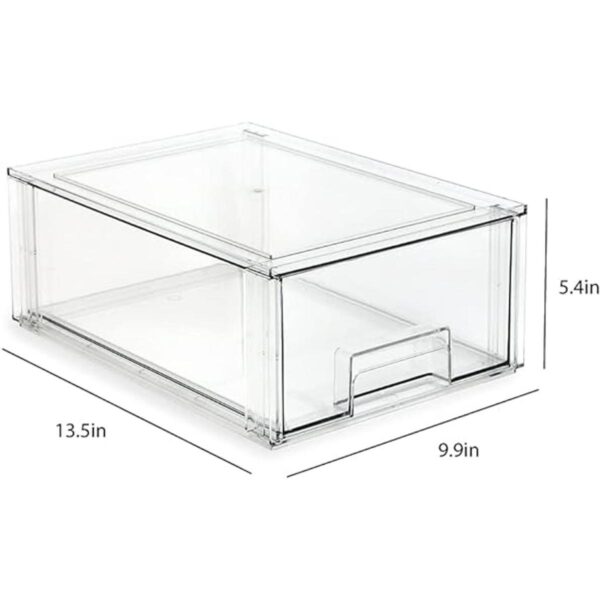 Isaac Jacobs Cajón organizador grande apilable 13.5 x_3