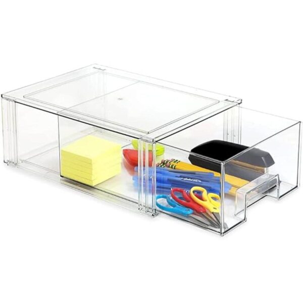 Isaac Jacobs Cajón organizador grande apilable 13.5 x_4