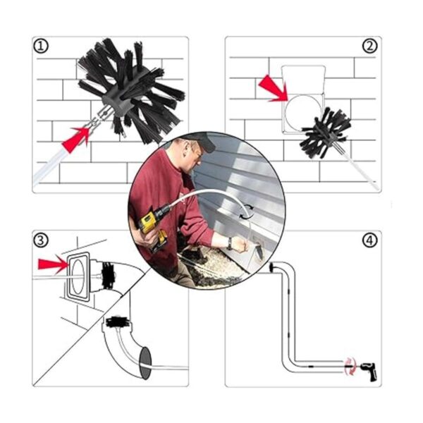 Morinoli Kit de limpieza de ventilación para secadora de_4