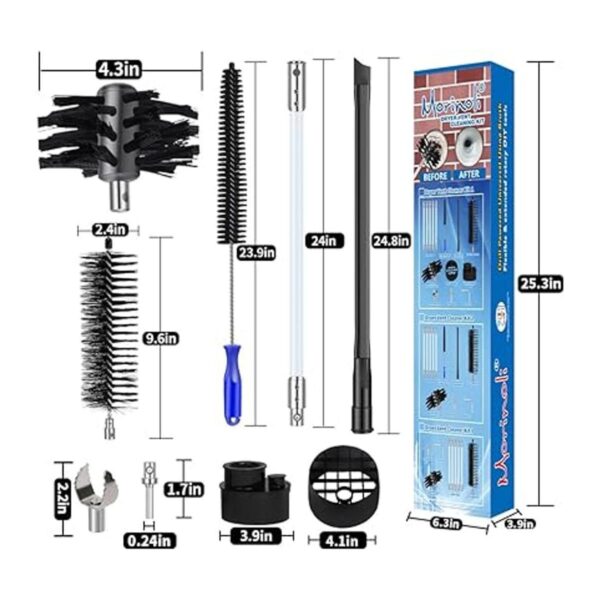 Morinoli Kit de limpieza de ventilación para secadora de_3
